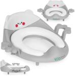 ECOTOYS gyermek wc ülőke puhapárnával és fogantyúkkal (PP104 GREY)