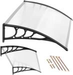 ModernHome Bejárati ajtó előtető 120×80 cm, áttetsző polikarbonát (AW-017A 120X80)