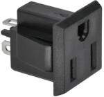 Lechpol Panelba szerelhető USA AC hálózati aljzat, 125 V 15 A (75911)