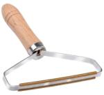 Pet Treatment Kétoldalas réz pengés hordozható állatszőr-eltávolító kefe fa nyéllel (ED-40985)