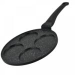 Herzberg 26 cm-es, 4 rekeszes márvány bevonatú, tapadásmentes palacsintasütő (HGCP264HO)