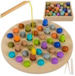 Kruzzel Mágneses horgászjáték fából, 22×22 cm, 9 db hallal és tartozékokkal (00022410)