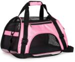 PETSI utazó hordozótáska kutyáknak/macskáknak, rózsaszín, 26×48×25 cm, 12 kg (ME03-02 PINK)