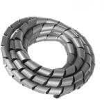 Maclean kábelrendező spirál, 3 m, 20, 4-22 mm, ezüst szín (48458)