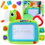 Hola Színes zenélő mágneses rajztábla ló formában, bélyegzőkkel 29x34 cm (14821)