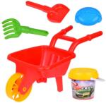 Jokomisiada Gyerek talicska készlet vödörrel, lapáttal és gereblyével homokozóhoz (21566)