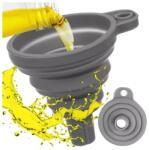 Ruhhy Összecsukható szilikon tölcsér, szürke, 7×8 cm, akasztóval (00020758)