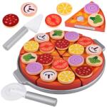 Jokomisiada Fa tépőzáras pizzaszeletelő játékszett, 16, 5 cm, 27 részes (19951)