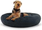 LEOBERT Plüss kutya- és macskaágy 80 cm sötétszürke csúszásgátló alj (model_15298_1)
