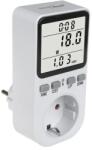 GreenBlue energiamérő wattmérő, F schuko aljzat, 220-240 V, 16 A, LCD (85218)