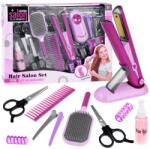 Jokomisiada Gyerek fodrász készlet hang-fény hajvasalóval, kefével, ollókkal (20102)