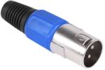 Lechpol Férfi XLR 3-pólusú mikrofoncsatlakozó kék, kábelre szerelhető (59801)