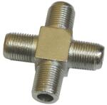 Lechpol 4-utas F-csatlakozós koaxiális antennaelosztó, SAT/TV, passzív (17523)