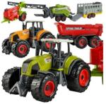 Kruzzel Gyerek farm játék: 6 darabos mezőgazdasági jármű készlet ABS műanyagból (00023436)