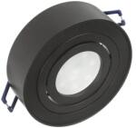 Maclean Süllyeszthető alumínium LED spot lámpatest, kerek, fekete, MR16/GU10, 94×32 mm (73225)