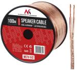 Maclean Hangszóró kábel 2x1, 5 mm2, áttetsző PVC, 100 m, CCA (50957)