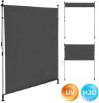 MultiGarden Befogatható, tekerőkaros napellenző, állítható magasság, antracit, 200x220 cm (AW-039 2X3.1 GREY)