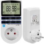 Izoxis Programozható heti digitális időkapcsoló, 230 V, 16 A, 3680 W, fehér (00011747)