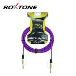 Roxtone TGJJ100L5-TPR 6, 3 Jack - 6, 3 Jack gitárkábel 5m (transparent lila)