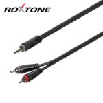 Roxtone SAYC150L1 35 Sztereó Jack - 2xRCA kábel 1m
