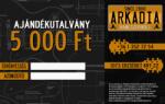 Árkádia Ajándékutalvány 5000 Ft