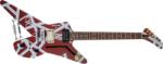 EVH Striped Series Shark Burgundy w/ Silver Stripes