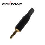 Roxtone RJ089S-BG Sztereo 3, 5 aranyozott jack dugó (fekete)