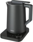 Haier Fierbator Haier HKE7W 011, 2200W, 6 programe cu 21 de functii, temperatura 30-100C, filtru detasabil si refolosibil, perete dublu, gri obsidian (HKE7W 011) Fierbator