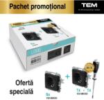 TEM Logiq Flat - Pachet promo cu 9+1 prize simple si surubelnita negru CADOU TEM-VQ10BKXORO-A (TEM-VQ10BKXORO-A)