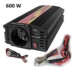 CARSPA Feszültség átalakító Carspa CAR600U-122 12V/230V USB 600W, módosított szinusszal (CAR600U-122)