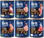Brit Premium by Nature Mix arome 6x800 g conserve mixte hrana caini