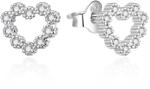 Agato Fényes ezüst fülbevaló Szívek AGT-E206PW