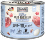 MAC's 12x200g MAC´s Kitten borjú & csirkeszív nedves macskatáp