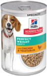 Hill's Science Plan 24x363g Hill's Canine Adult 1+ Perfect Weight csirke & zöldség nedves kutyatáp