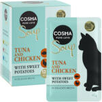 Cosma 24x40g Cosma Soup nedves macskatáp-Tonhal, csirke & édesburgonya