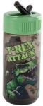 DERFORM Dinoszauruszos műanyag kulacs - T-Rex Attack 330 ml (BADN20) (BADN20)