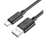 hoco. X88 adatkábel (USB - Type-C, 3A, gyorstöltő, 100cm) FEKETE (X88_UT_B) (X88_UT_B)