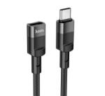 hoco. U107 USB-A - USB-C adapter kábel 1.2m fekete (U107 120)