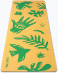 FORCEBAND Jóga/fitness szőnyeg FORCEBAND Energy Yellow 4 mm zöld/sárga