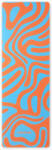 FORCEBAND Jóga/fitness szőnyeg FORCEBAND Abstract Orange 4 mm narancssárga/kék