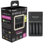 Panasonic BQ-CC55 akkumlátor gyorstöltő + 4db AA 2500mAh Eneloop akkumulátor (K-KJ55HCD40E-N) (K-KJ55HCD40E-N)