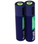 Trust újratölthető AAA elem USB-C csatlakozással 2db (25585) (25585)