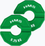 HMS fedőtömeg TSN25 2 x 0, 25 kg zöld Súlytárcsa
