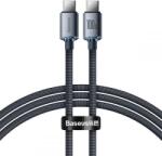 Baseus Cablu de date Baseus Crystal Shine, USB Type-C - USB Type-C, PD 100W, 3A, 1.2m, Negru