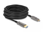 Delock Aktív Optikai 5 az 1-ben HDMI kábel 8K 60 Hz 10 m (86005) - pepita