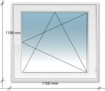 Decco 110x110 Bukó - Nyíló műanyag ablak Decco 71 profil 2 retegű üvegezés