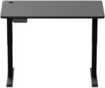 LVN System Elektromosan állítható magasságú íróasztal iskolakezdéshez, ülő-/állómunkához 120x60cm fekete LVN System Control - pepita