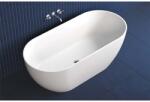 Dremex Cadă freestanding Fluminia, Vezuv, din cast marble, cu preaplin 170 x 80 x h61 cm, alb mat (DR170X80GOMAT)