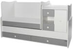 Lorelli MiniMax kombi ágy 72x190 - White & amp; Stone Grey