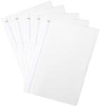 NOKI Dosar A4 din plastic cu sina si perforatii, culoare alba, 50 buc/set Noki PCKDOSPLINALB (PCKDOSPLINALB)